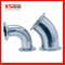 Stainless Steel Matte Polished Sanitary Long Bend Elbow