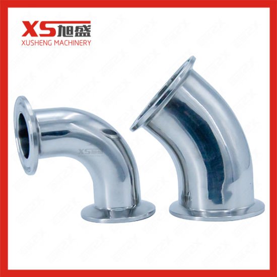 Stainless Steel Matte Polished Sanitary Long Bend Elbow