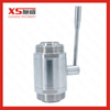 SS316L Sanitary Straight Straight Ball Valve Male Thread Ends