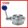 Russia Stainless Steel Sanitary Male/Weld Butterfly Valves