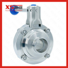 50.8mm Stainless Steel SS316LFood Grade SMS Butterfly Valves