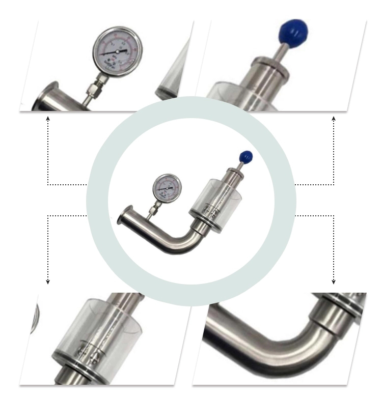 hygienic stainless steel air relief valve