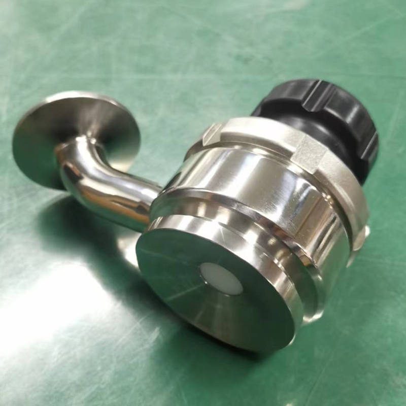 Stainless Steel SS316L Aseptic Manual Flush Bottom Valves with Thermo