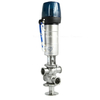 FH01 Saniatry SS304 SS316L Pneumatic Double Seat Mix-proof Mixproof Valve with Intelligent Control Head 