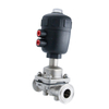 1/2Inch 12.7MM High Quality Sanitary Hygienic Stainless Steel SS316L Pneumatic SMS Clamp Straight Diaphragm Vavle with Small Plastic Pneumatic