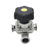 1/2Inch 12.7MM High Quality Sanitary Hygienic Stainless Steel SS316L SMS Clamp Three-ways Diaphragm Vavle 