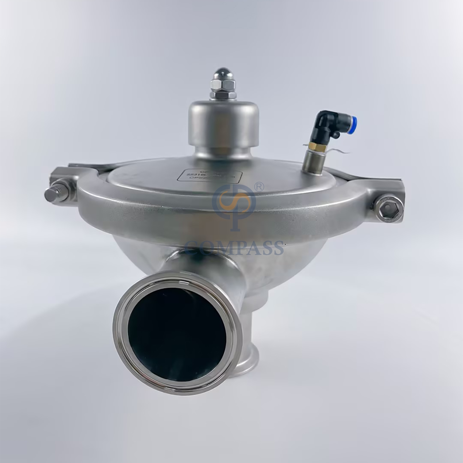 SMS CPM0-2 2'' TC64MM Sanitary Stainless Steel SS316L Adjustable Pressure Constant Pressure Valve for Water Treatment Liquid Gas