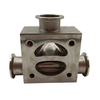 50.8MM*50.8MM High Quality Sanitary Hygienic Stainless Steel SS316L Manual SMS Weld Three-ways Forge Diaphragm Valve