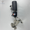 PLASTIC PNEUMATIC FLANGE ANGLE SEAT VALVE WITHCONTROL HEAD