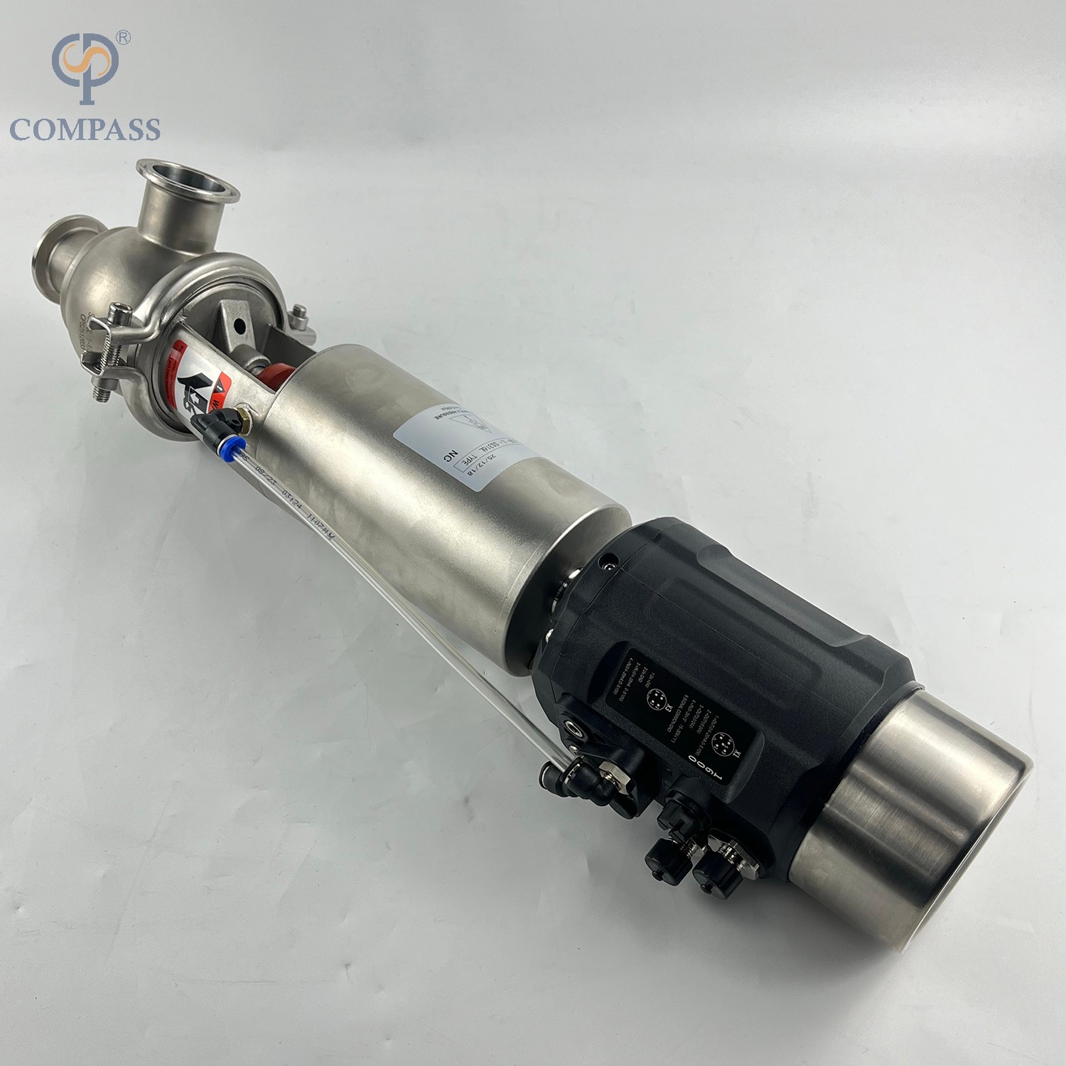 Stainless Steel Sanitary Sanitary TC Flow Regulator Valves With Control Head