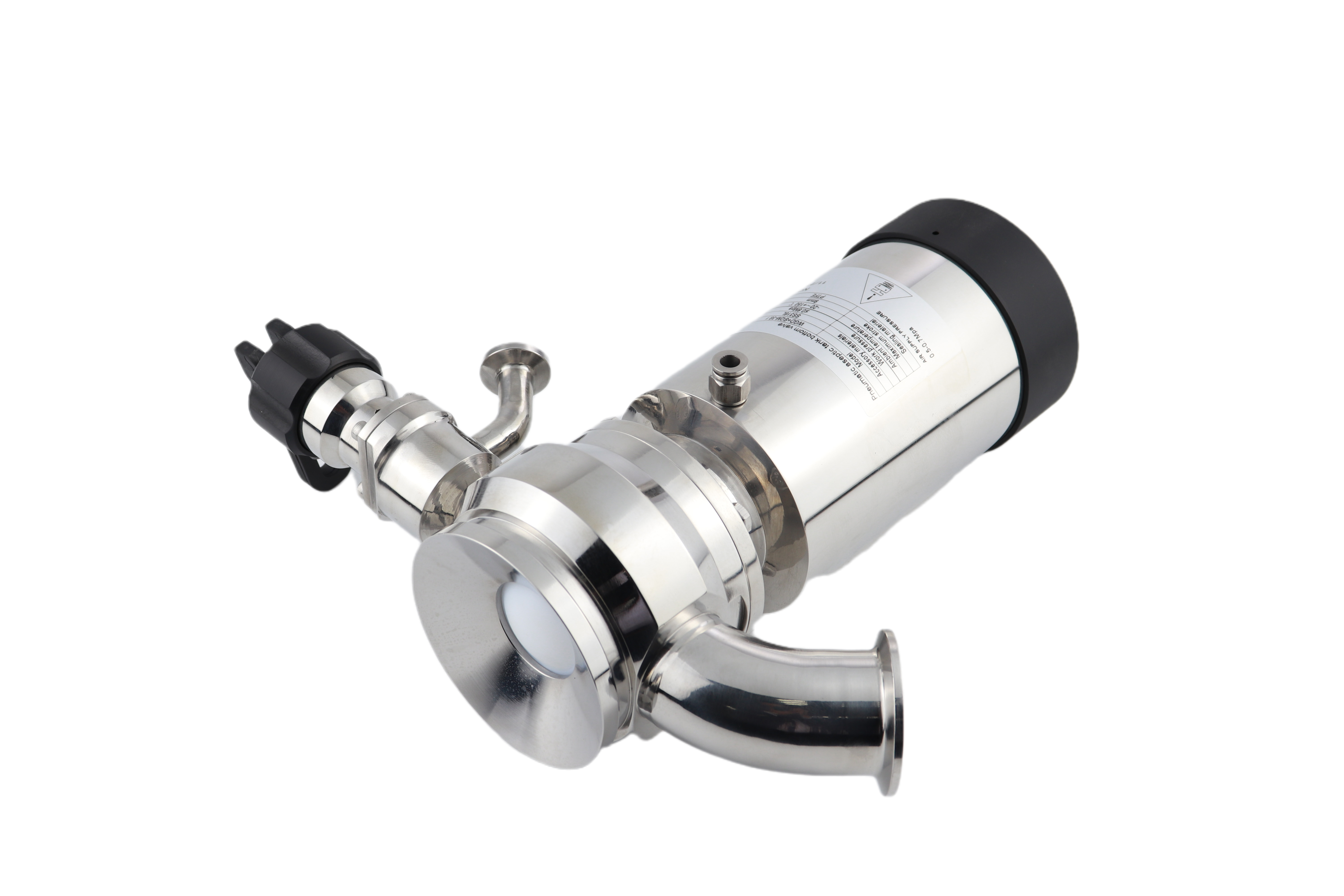 Air Pneumatic Sterile Tank Bottom Valve with Sampling Valve for Beverage Industry