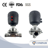 G 1" SS316L G FEMALE-THREAD STRAIGHT DIAPHRAGM VALVE WITH PLASTIC PNEUMATIC HEAD