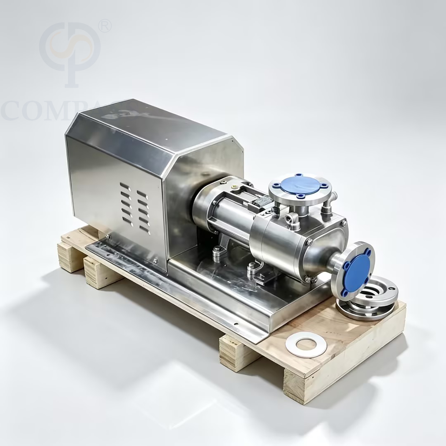 SS304 4KW Santary Stainless Steel Electric Pump Hot Selling 400V 3-phase Double Screw Parallel Pump with Jacket Insulation