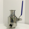 1Inch TC50.5MM Manual Clamp Ball Valve with Jacket and 12.7MM BSP Female Thread Port