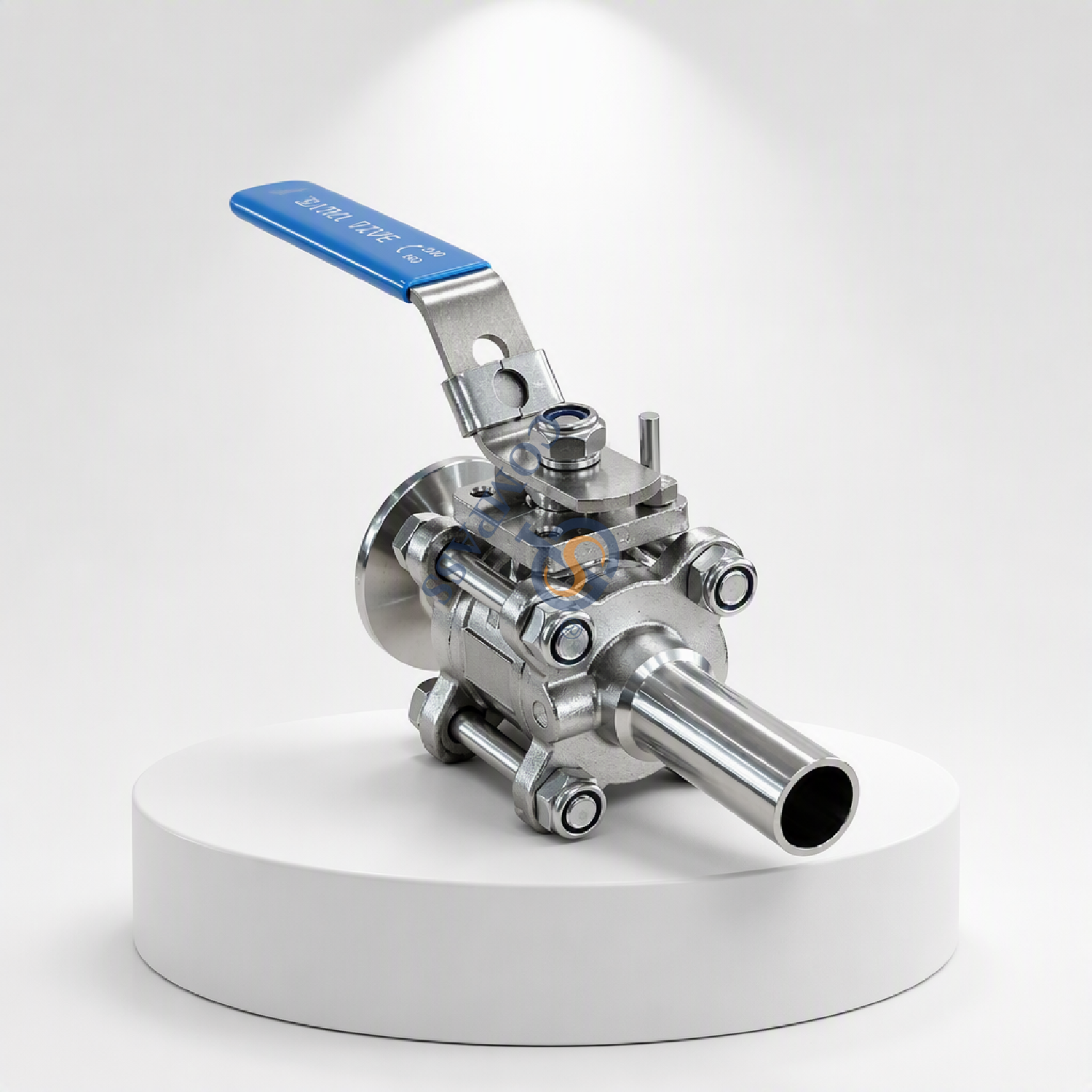 Low Platform 25.4MM SS316L Clamp and Weld Three Piece Full Port Ball Valves