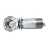 1/2Inch 12.7MM Sanitary Hygienic Stainless Steel Food Grade SS304 SMS Pneumatic 3-Piece Butterfly Valve 