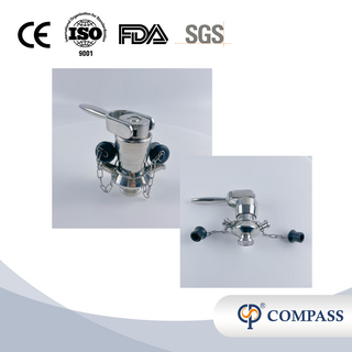 Best Selling DN10 TC 25.2MM SS316L Sanitary Stainless Steel Quickly Open Aseptic Clamp Sampling Valve with Silicone Seal