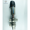 SS304 DIN 21 MODEL PNEUMATIC CLAMP DIVERTER VALVE WITH 24V CONTROL HEAD