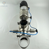 SS316L T22 Intelligent Pneumatic Double Seats Mix-proof Valve