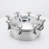 DN500XDN400 SS316L New Arrival Sanitary Stainless Steel 3 Bar Matte Polish Outward Elliptical Pressure Manways with Sight Glass