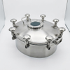 DN500XDN400 SS316L New Arrival Sanitary Stainless Steel 3 Bar Matte Polish Outward Elliptical Pressure Manways with Sight Glass