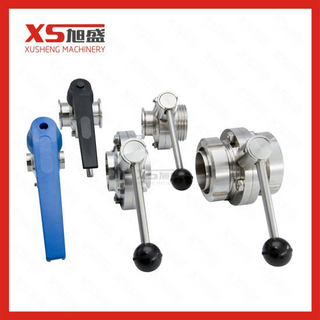 Stainless Steel SS316L Hygienic Triclamp Ends Butterfly Valves