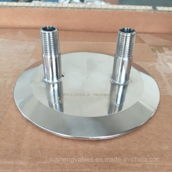 Ss304 6&quot; Tri Clamp Lid with Male Pipe and Ferrules