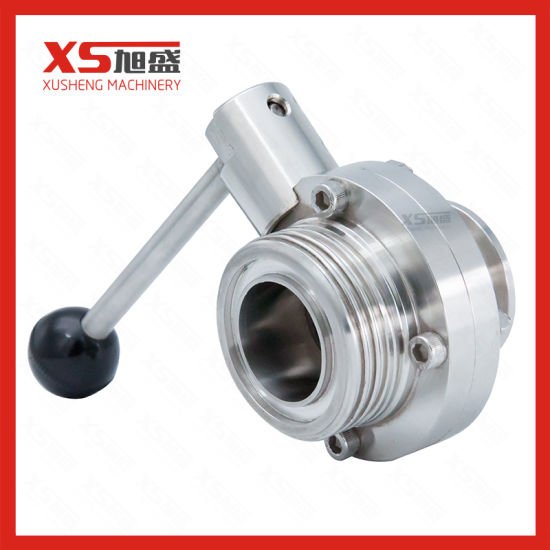 25.4MMStainless Steel Sanitary Thread-Clamp Manual Butterfly Valves