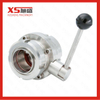 101.6MM Stainless Steel SS316LSanitary Union-Union Ends Butterfly Valves