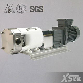 Sanitary Stainless Steel Lobe Rotor Pump with Gear Reducer