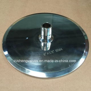 Ss304 6&quot; Triclamp End Cap with 1/2&quot; Male NPT Pipe