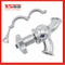 Stainless Steel Manual Flow Regulating Valve with Clamp Ends