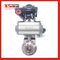 38mm SS304 Weld Pneumatic Actuator Butterfly Valves with Double Acting