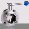 316 Stainless Steel Butterfly Valve with Pull Handle Clamp End