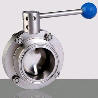 316 Stainless Steel Butterfly Valve with Pull Handle Clamp End