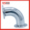 Ss316lstainless Steel Sanitary Clamp 90 Degree Elbow Bend