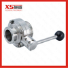 Stainless Steel 304 316L Threading-Clamping Sanitary Butterfly Valve