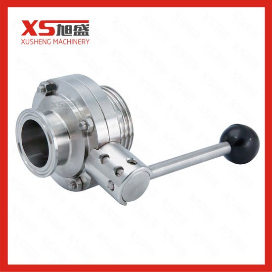 Stainless Steel 304 316L Threading-Clamping Sanitary Butterfly Valve