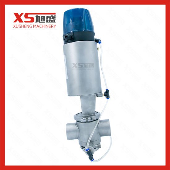 Stainless Steel Sanitary Pneumatic Double Seat Mixproof Valve