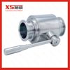 Stainless Steel Sanitary Straight Ball Valve with Tc Tri Clamp Ends