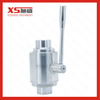 Stainless Steel SS304 Sanitary Straight Ball Valves with Weld Welding Ends