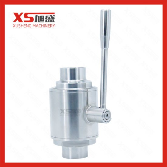 Stainless Steel SS304 Sanitary Straight Ball Valves with Weld Welding Ends