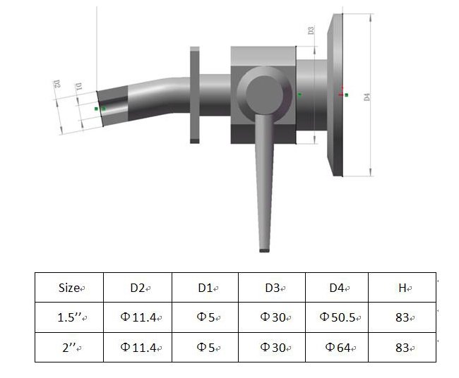 Stainless Steel Aseptic Sampling Beer Defoaming Device