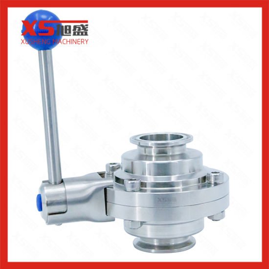 Stainless Steel SS304 Dn20-Dn100 Tc Tri Clamping Butterfly Ball Valve