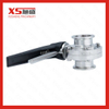 Stainless Steel Sanitary SMS Clamp-Clamp Butterfly Valves with Black Handle