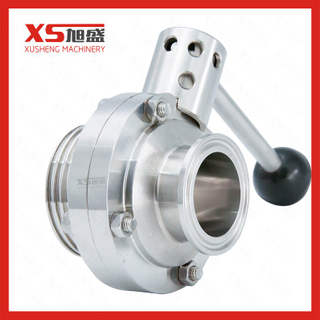 Best Price Stainless Steel Ss304 Male Clamp Sanitary 3A Butterfly Valves