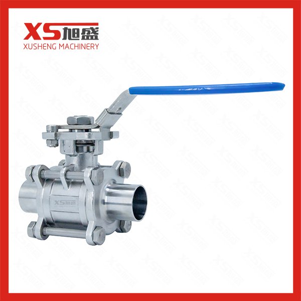 25.4MM Stainless Steel Hygienic SS304 Three Pieces Ball Valves