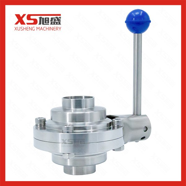 38.1mm Stainless Steel SS316L SMS Hygienic Sanitary Butterfly Valves