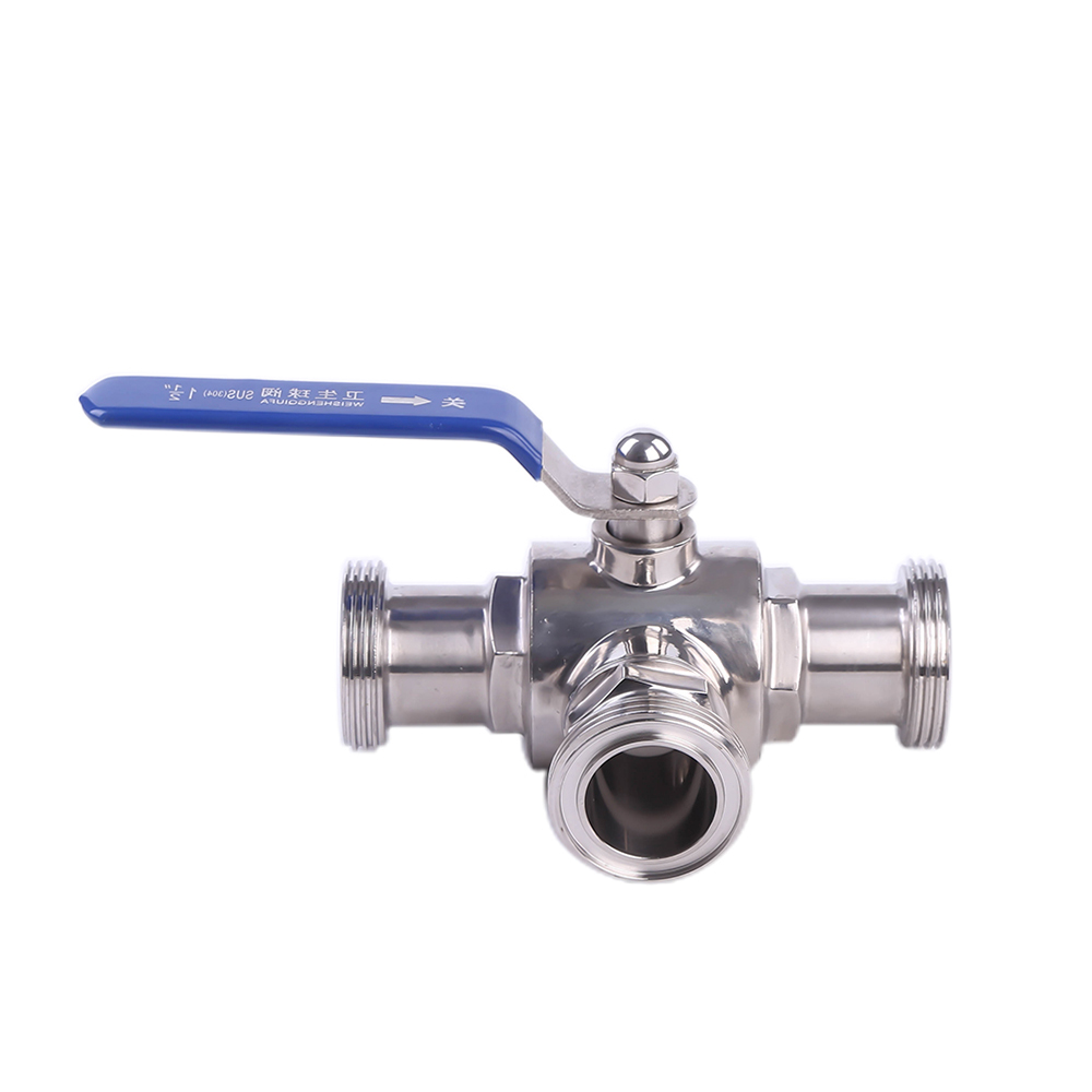 1 1/2" DN32 sanitary stainless steel ball valve,2 way 304 quick-install valve 