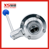 Food Processing Sanitary Stainless Steel heavy duty Butterfly Type Ball Valve